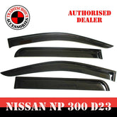 TRADIESCHOICE Weather Shields for Nissan Navara NP300 D23 2014-2021 | Enhanced Protection and Style